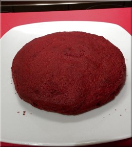 Gebackener Boden vom Red Velvet Cake