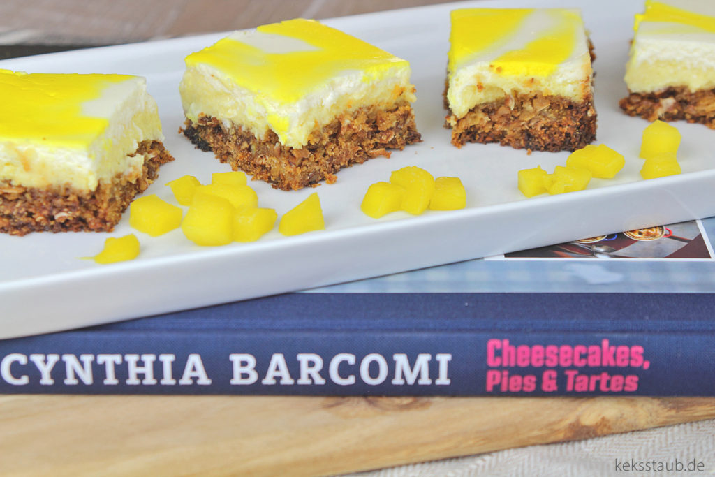Rezension Cynthia Barcomi glutenfreier Mango Cheesecake