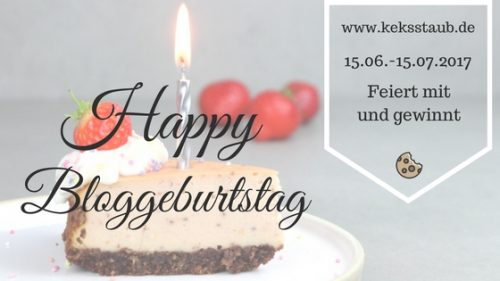 Banner keksstaub feiert Blog Geburtstag