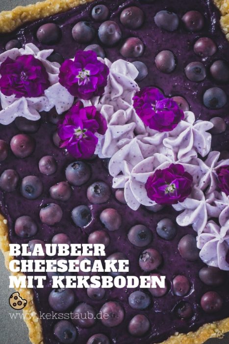 Blaubeer Cheesecake mit Keksboden von keksstaub